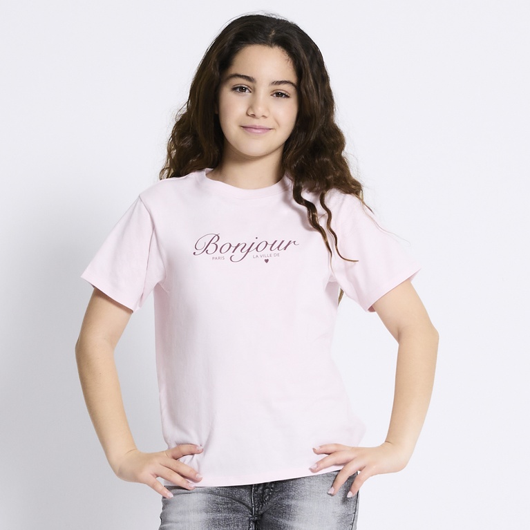 Printed tee "Dusty star" Light Pink